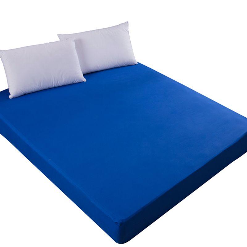 2025 New 99% Waterproof Solid Bed Fitted Sheet Nordic Adjustable Mattress Covers Four Corners with Elastic Band Anti-mite&Washable