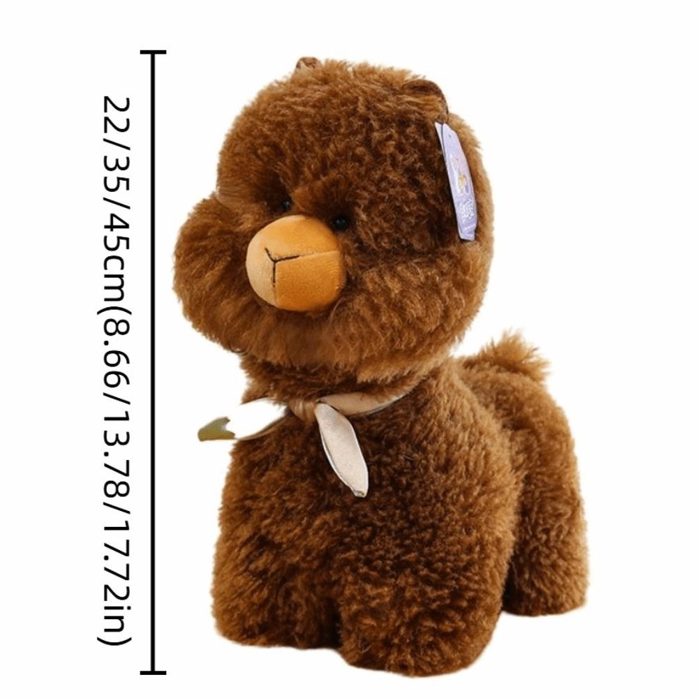 Chubby Face Alpaca Plush Toys Soft Animals Stuffed Toys Plush Llama Dolls  Birthday Gifts