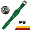 Genuine Calfskin Leather Watchband British Style 20mm 22mm Strap Vintage Watch Band with Base Tray Strap bracer Wrist strap
