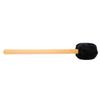 Drum Mallet Soft Felt Head Drumstick with Long Handle for Xylophone Timpani Beater Black