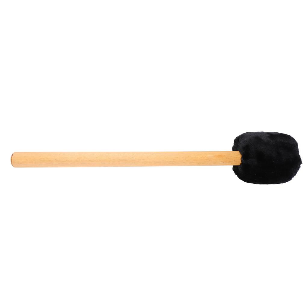 Drum Mallet Soft Felt Head Drumstick with Long Handle for Xylophone Timpani Beater Black