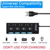 Expander Multi USB Splitter Multiple Extender with LED Lamp Switch for PC Laptop High Speed 4/7 Ports USB HUB 2.0 Adapter