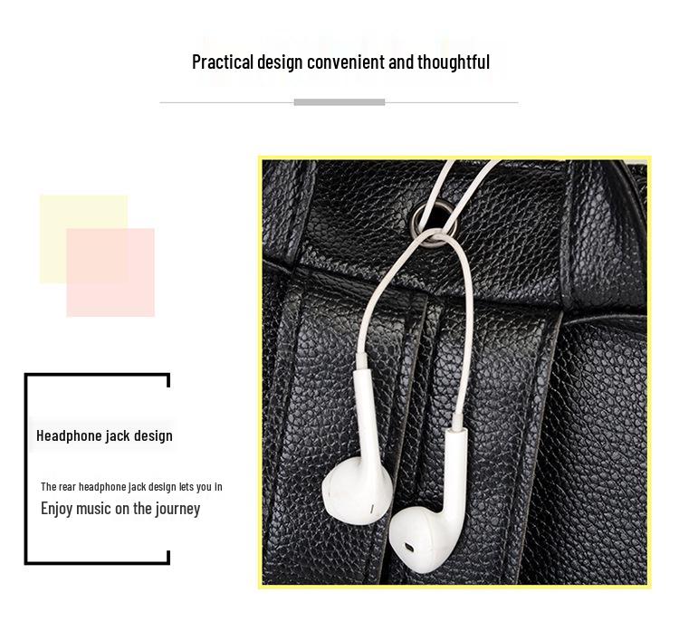 Korean Style Women's Backpack 2024: Trendy, Large Capacity, Soft Leather for Casual Outings & Travel