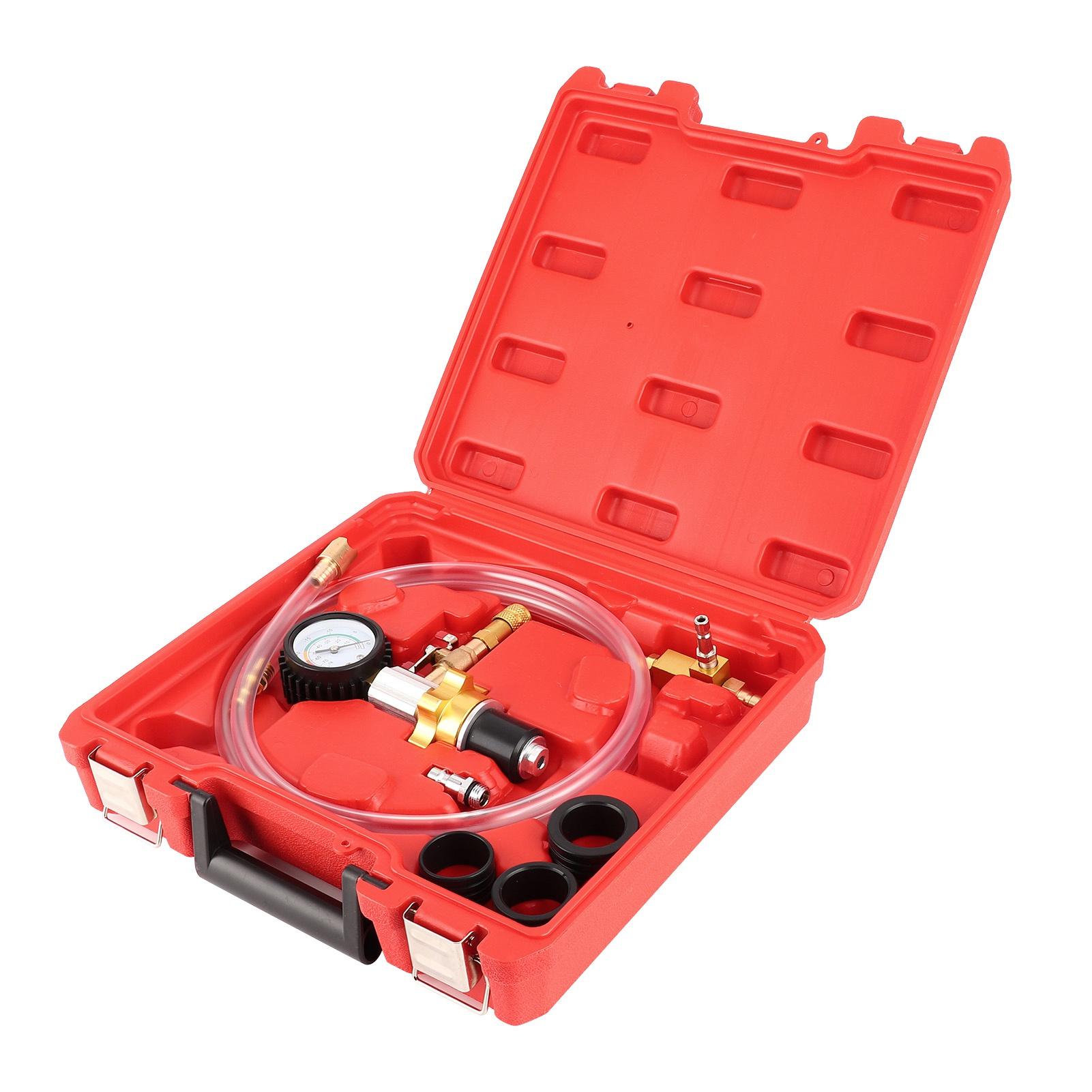 

Комплект для заправки охлаждающей жидкости радиатора автомобиля, быстрый соединитель, вакуумная система охлаждения, проверка на наличие утечек