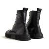Viron Recycled Apple Leather Lace-Up Boots 1992 Black
