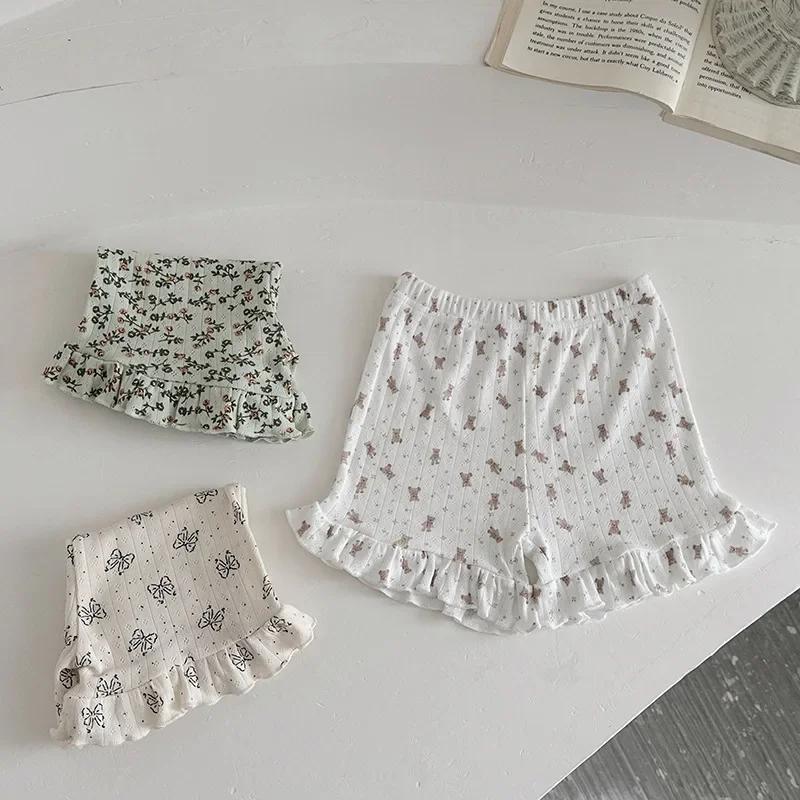 2025 Summer Girls' Camisole Pajama Set - Cute Infant Home Clothes