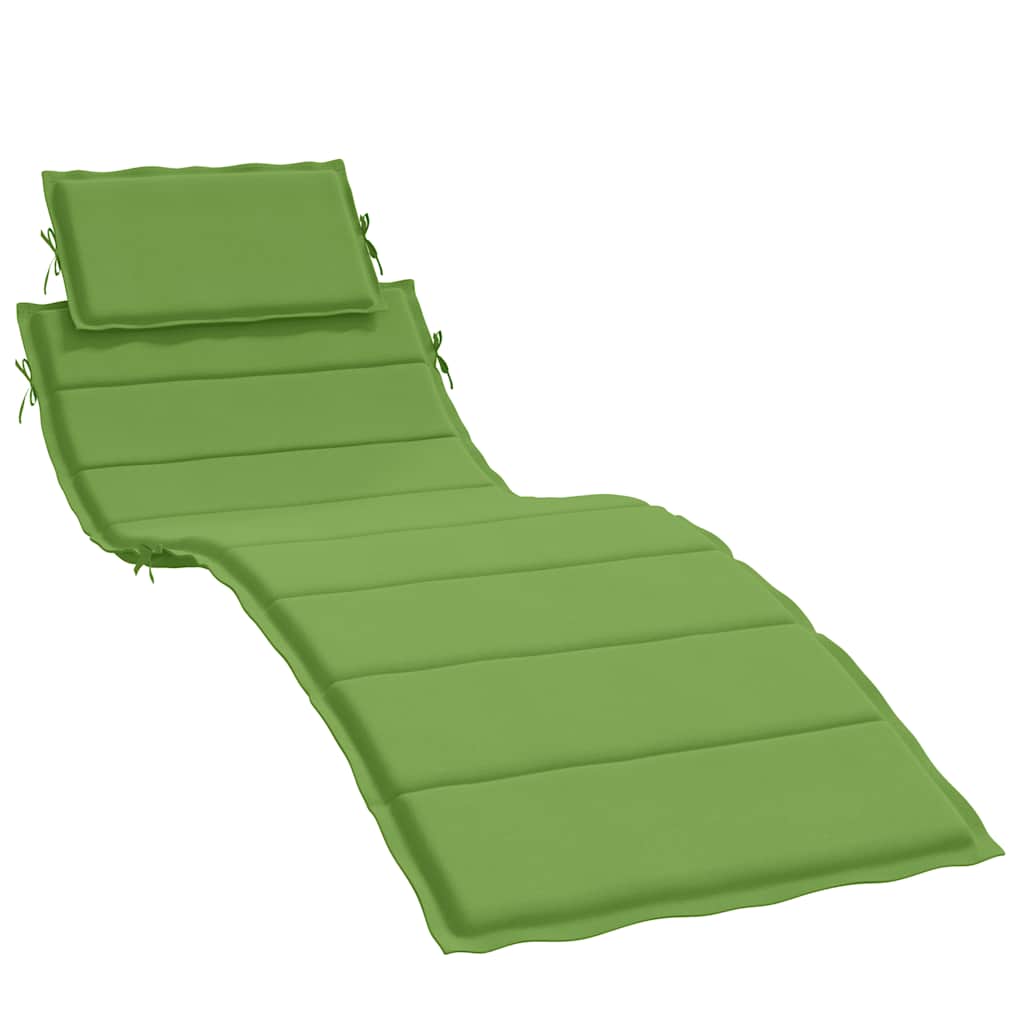 Sun Lounger Cushion, Green Melange, 186X58X3 Cm, Fabric