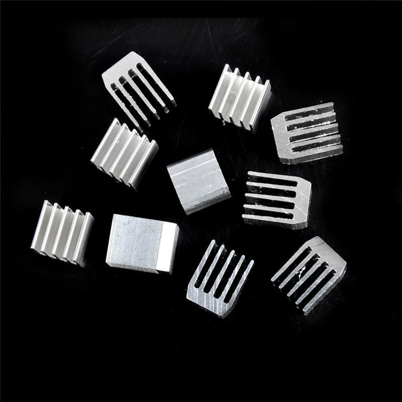 10Pcs Aluminum Cooling 9X9X12Mm Heat Sink Ram Radiator Heatsink Cooler