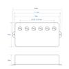 FLEOR 1pc Alnico 5 Pickup Guitar Humbucker Pickup for LP Guitar, Neck or Bridge,Chrome /Gold/Black
