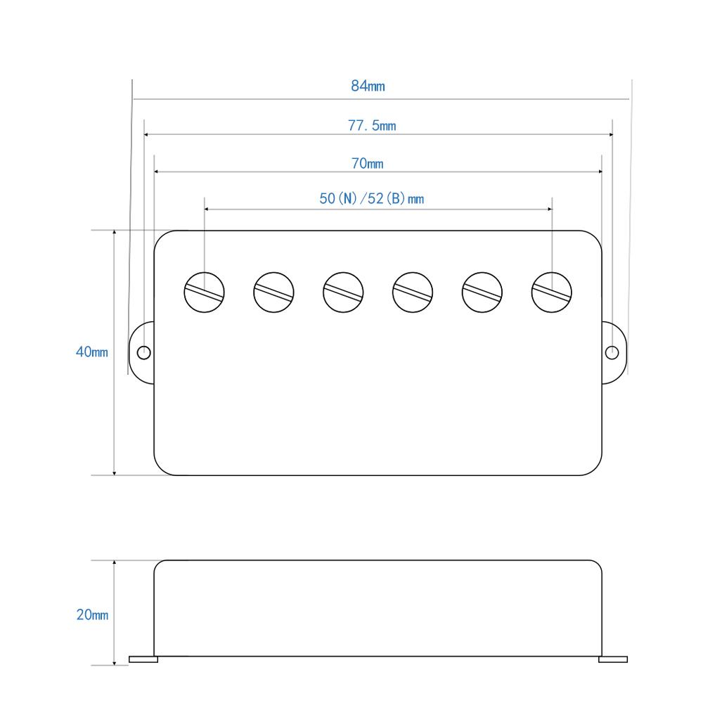 FLEOR 1pc Alnico 5 Pickup Guitar Humbucker Pickup for LP Guitar, Neck or Bridge,Chrome /Gold/Black