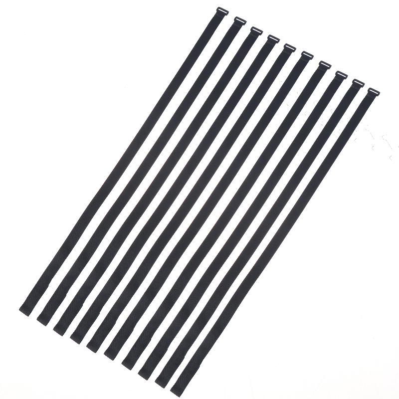 10Pcs Adjustable Nylon Zip Ties Heavy Duty Hook and Loop Fasteners Reusable Tie-downs for Home Travel Cable Organizing Storage