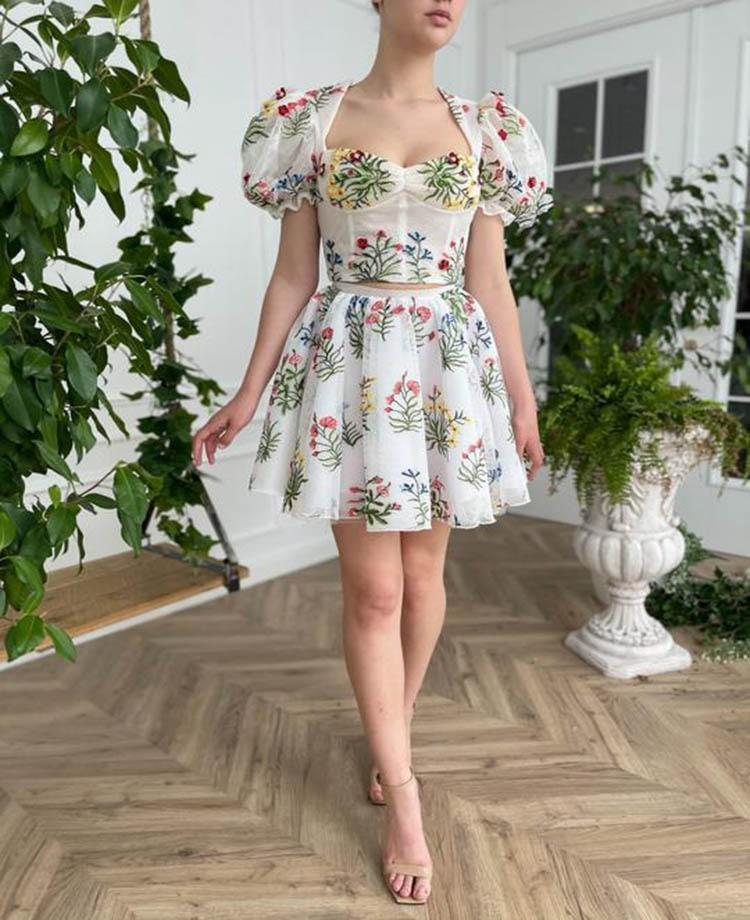2025 new dress bohemian retro pattern colorful embroidered sexy loose dress