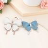 PU Leather Butterfly Bag Pendant Cute Car Key Chains Casual Fresh Backpack Decoration  Woman