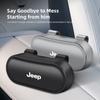 Car Glasses Storage Box Portable Auto Sunglasses Case For Jeep Renegade Wagoneer Avenger Recon Wrangler JK Grand Patriot Decal