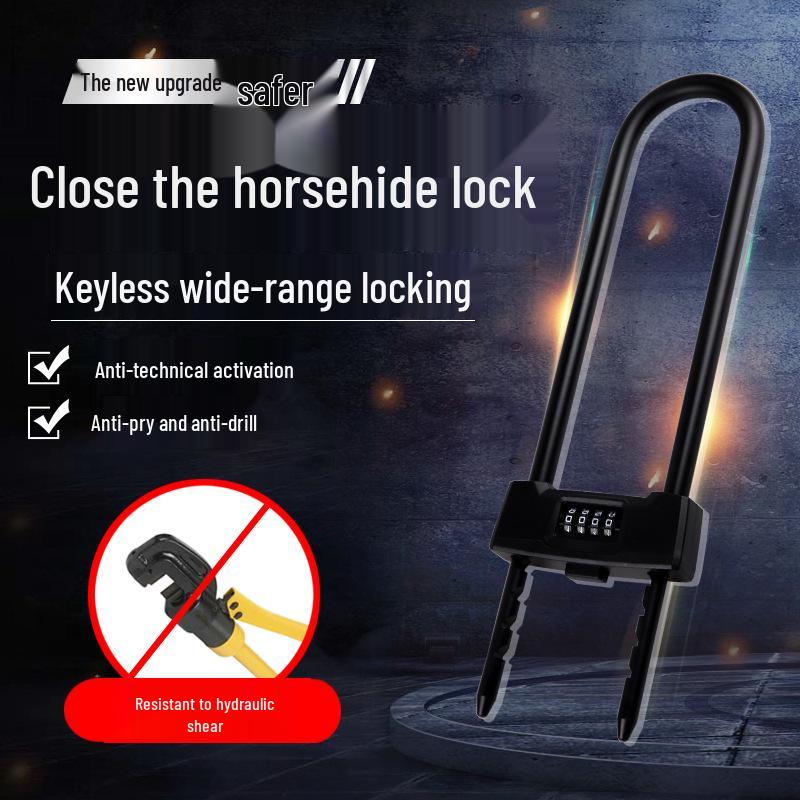 U-Shaped Glass Door Lock: Electric Scooter & Sliding Door Anti-Theft Password Lock