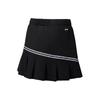 Li Ning Color Block Mid Waist Pleated Straight Casual Skirt Women Skirts Black ASKU120-1