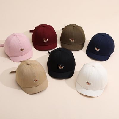 Soft Kids Sun Hat Solid Color Summer Cap Korean Style Baby Baseball Hat  Children