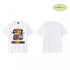 CORT Alcatraz Basic Short Sleeve T-Shirt Phantom Letter Print Couple Streetwear Teens