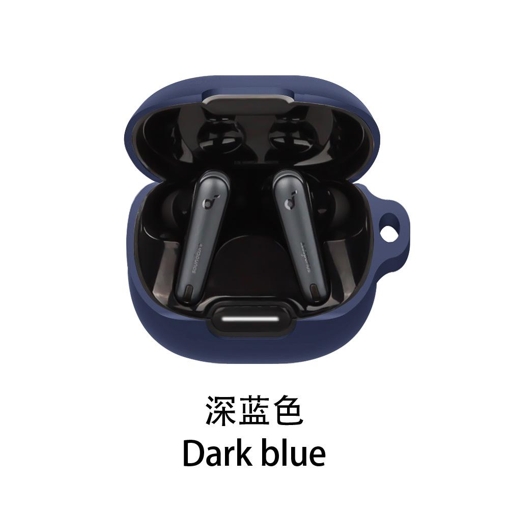 Para Anker Soundcore Liberty 4 NC Funda Color Sólido Silicona A Prueba de Golpes Cubierta para Auriculares Bluetooth Liberty 4NC Caja de Auriculares Fundas