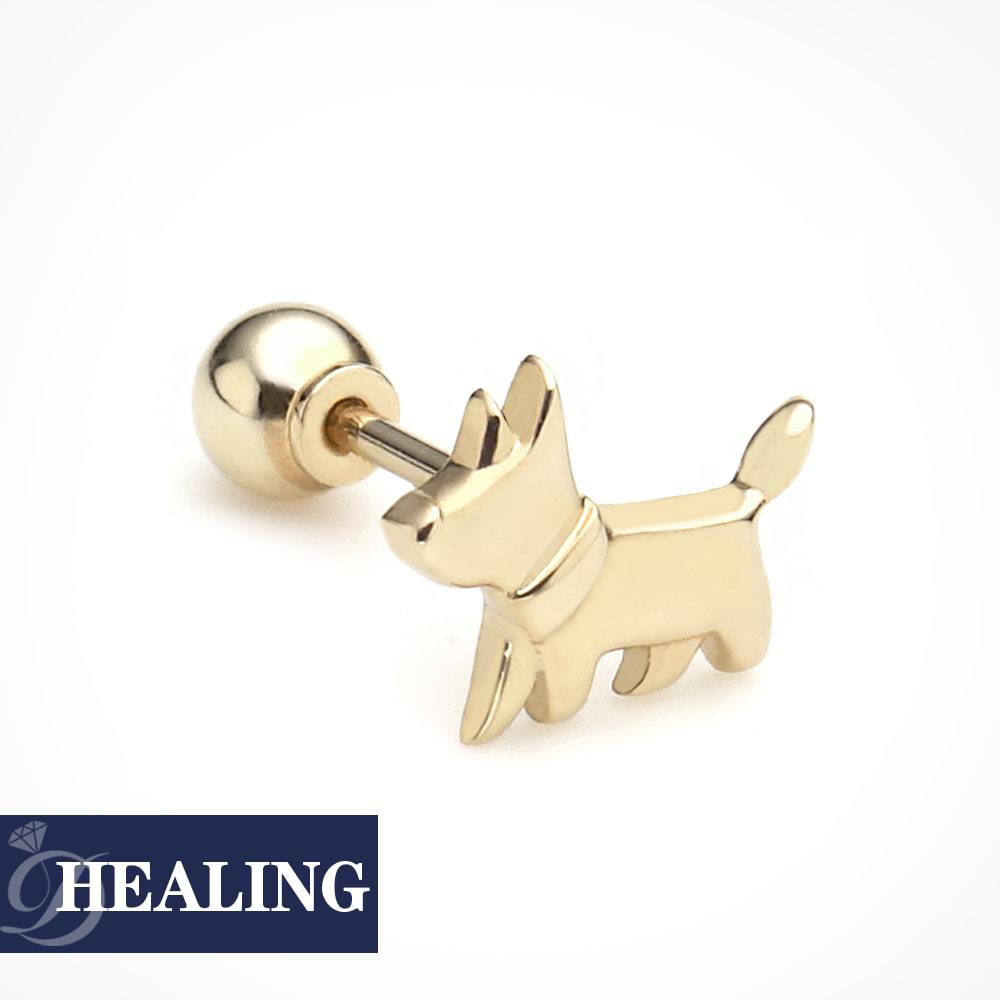 

[Dorocy] 14K Rosemont My Pet Piercing (1 piece) 14k pink gold