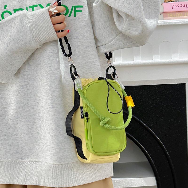 Spring New Orange Fashion Versatile Portable Mobile Phone Bag Small Bag Outdoor Riding Shoulder Messenger Bag Street
