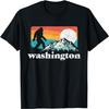 State of Washington Pacific Northwest Bigfoot Mountain T-Shirt