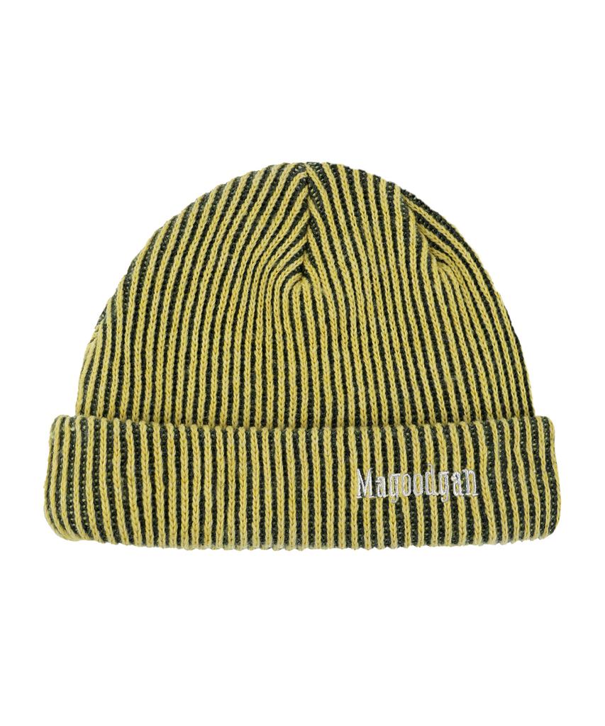 MAGOODGAN Headwear 9316 Melange Mustard Knit Beanie