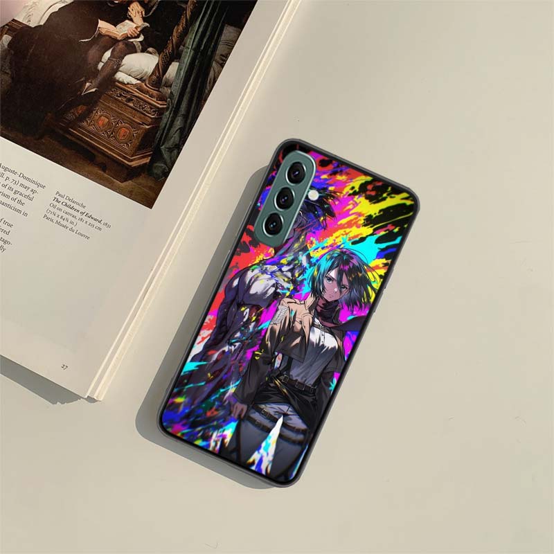 Character MIKASA Phone Case for Samsung A54 A14 A24 A34 A17 A37 A57 A55 A35 A25 A15 A07 A05S A04S A12 A22 A32 A52S A72 Galaxy No