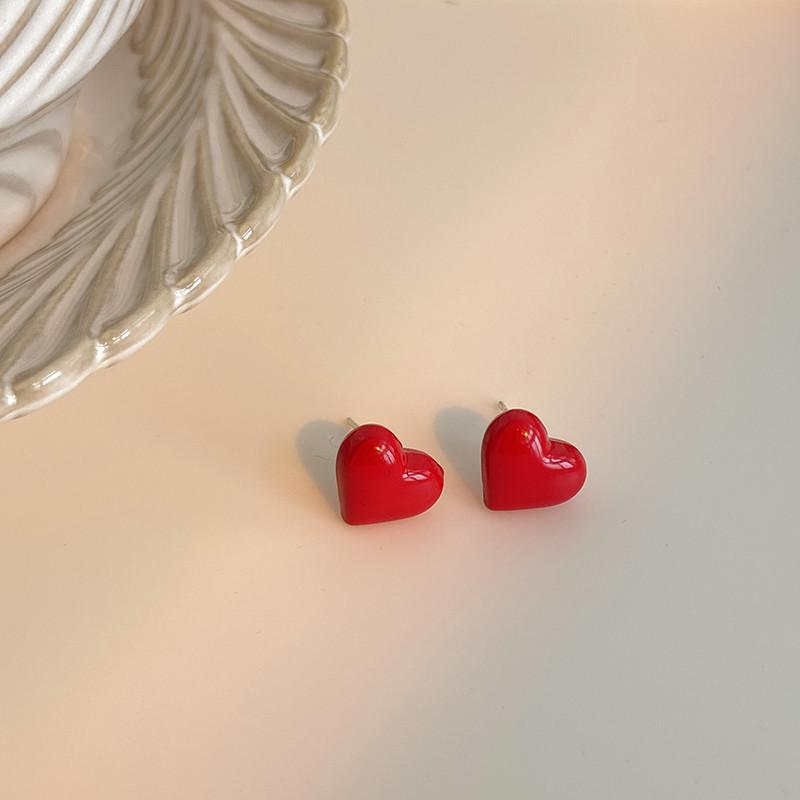 Серьги-сердечки 3D из серебра 925 пробы для женщин Прекрасные серьги