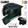 3C/DOT Color-Changing Dragon Motorcycle Helmet: Warm, All-Seasons, Half Helmet for Men and Women, Full Face Winter Safety Gear