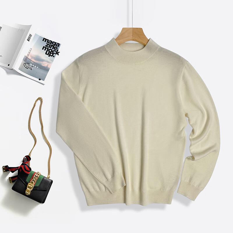 Women's 100% Pure Wool Round Neck Sweater