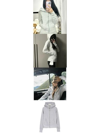 Lu Slim Fit Hooded Zipper Cardigan - Versatile Yoga Outerwear