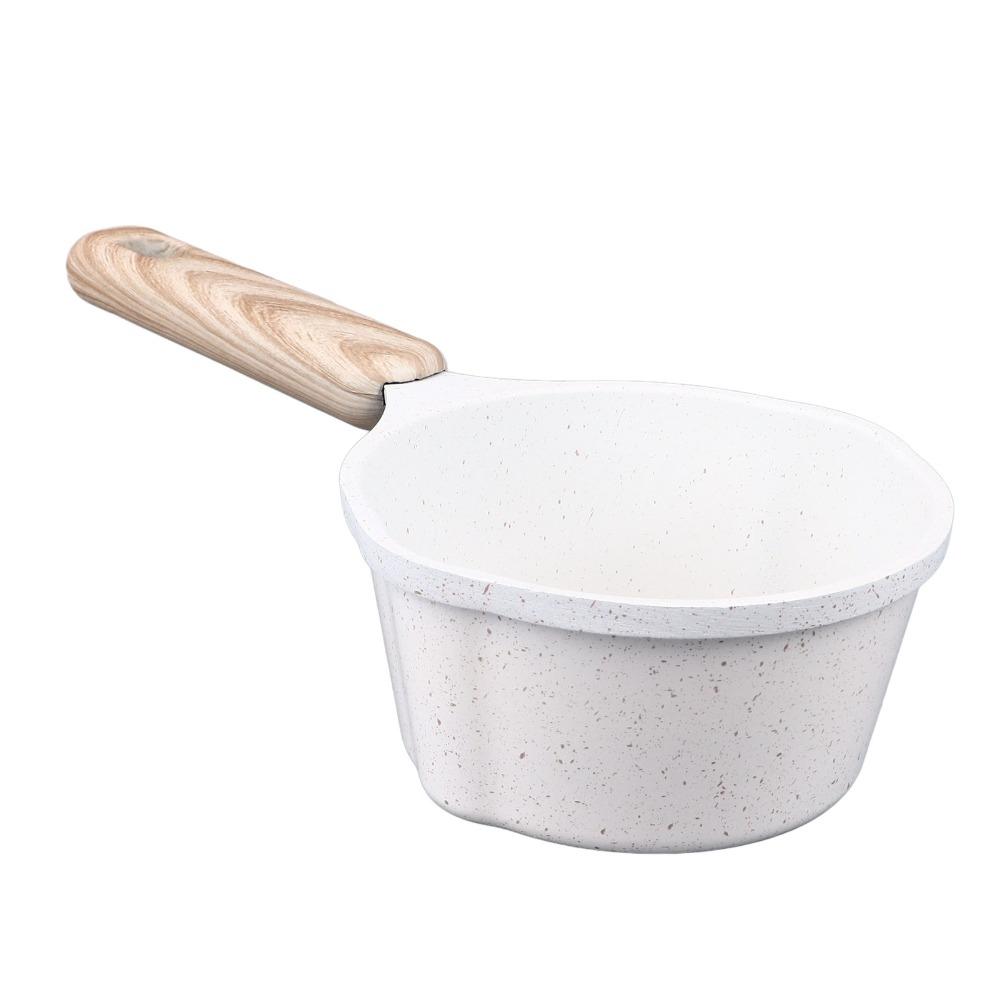 Nonstick Sauce Pan with Pour Spout Maifanite Butter Melting Pot Easy To Use Multipurpose Kitchen Sauce Pan