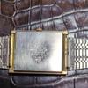 Used CITIZEN Quartz Men's Watch Square Gold Black Dial