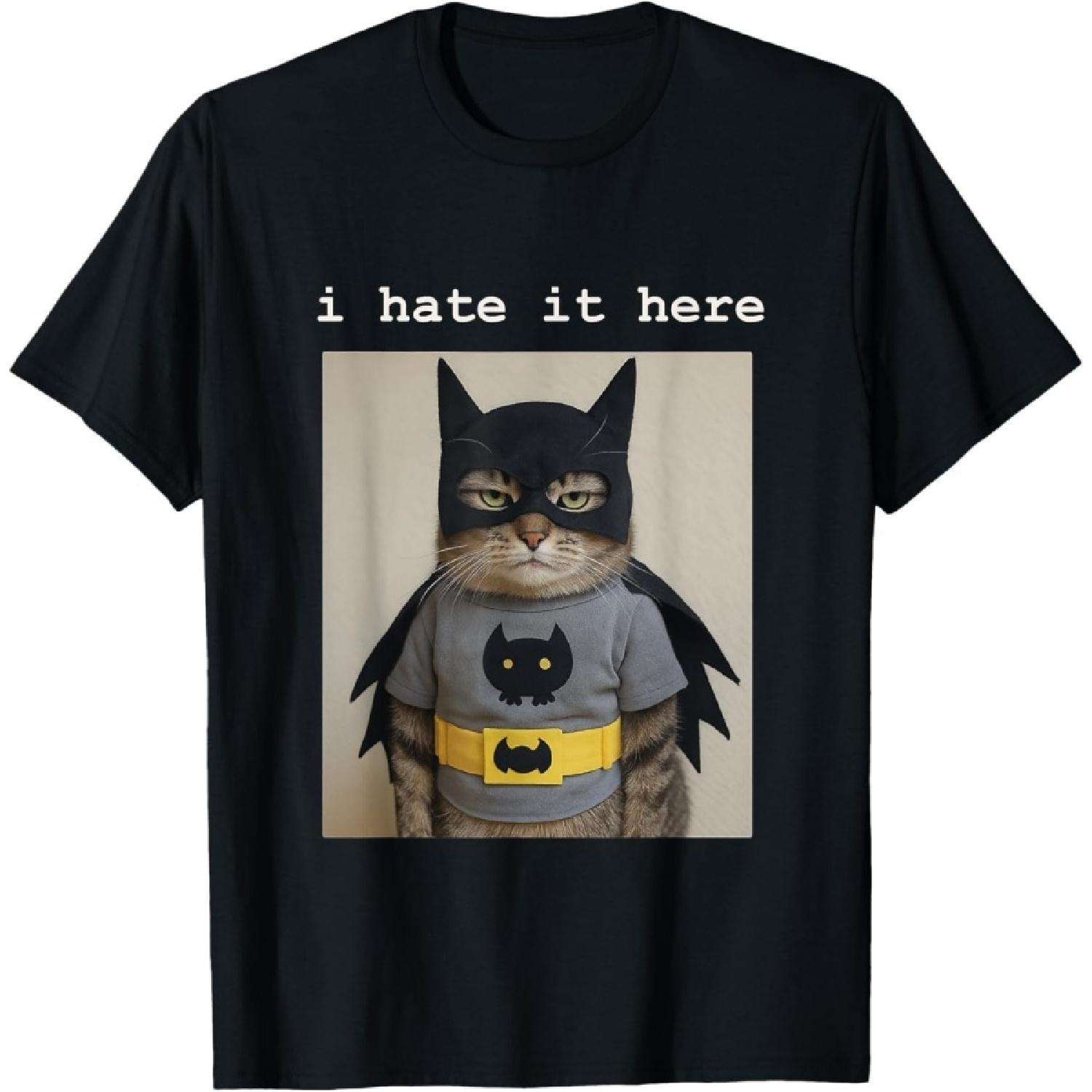 Футболка Evports Funny Cat Superhero I Hate it Here XXXXXL разноцветный