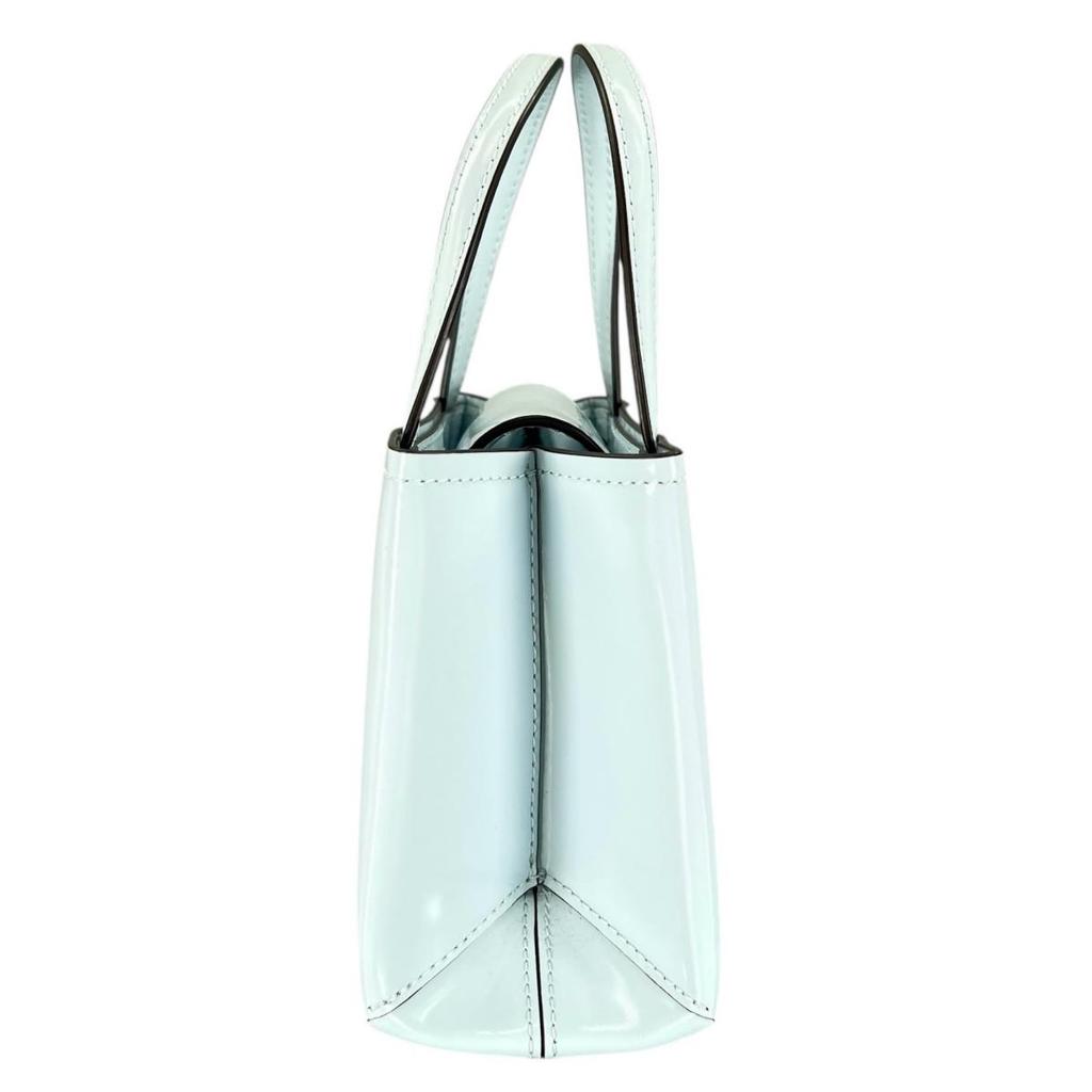Kate Spade Sam Icon Shoulder Bag Handbag Leather Light Blue Women KB1630084 Used