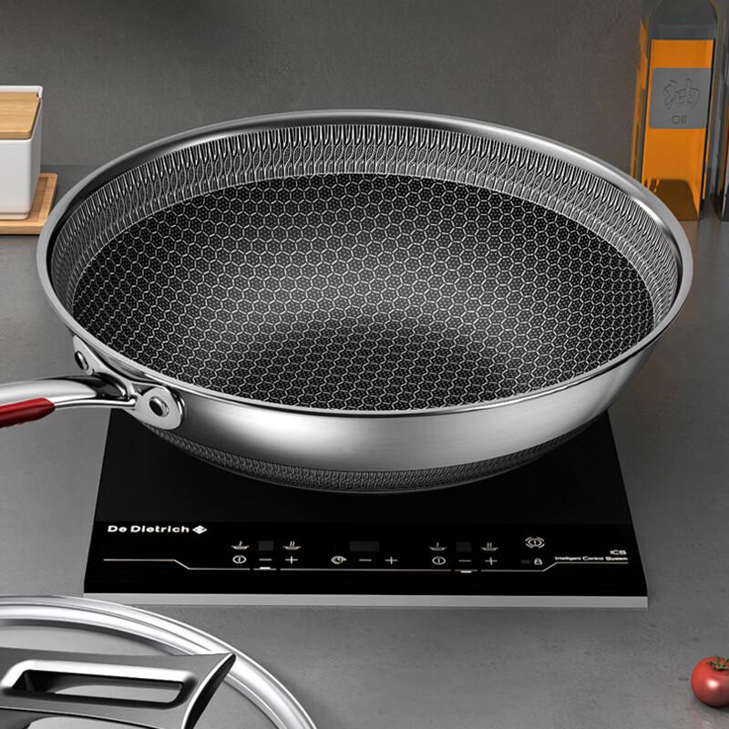KOBACH 316L 32cm Double-Sided Honeycomb Non-Stick Wok
