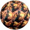 1pc Dragon Fantasy Sunset Theme Soccer Ball Football, Size 5, Lightweight PVC, Outdoor Training Soccer Ball,Sports Gift t61482