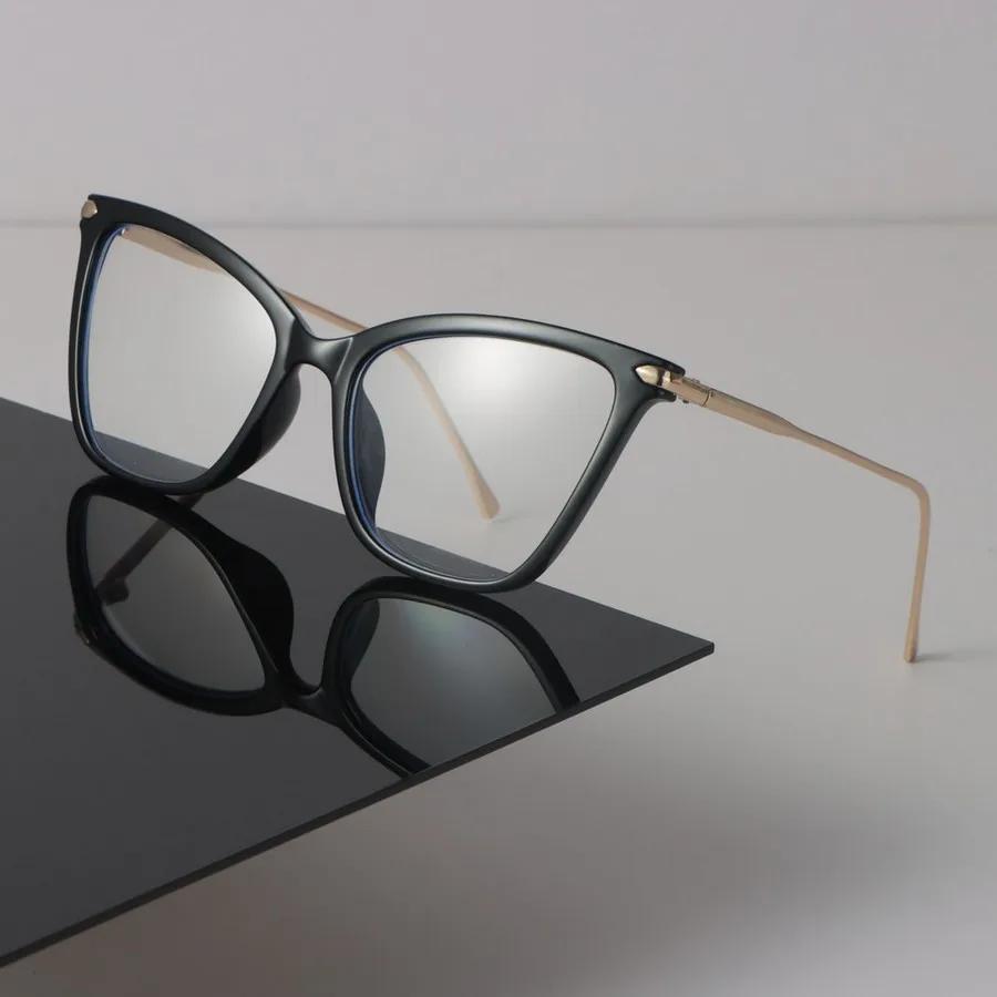 Minimalist Trendy Transparent Glasses Retro Cat Eye Frame Eyeglass Women Men Retro Clear Lens Frame Glasses Oculos