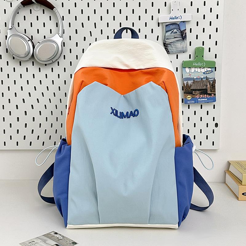 New Simple Large Capacity Lightweight Versatile Junior High School Student College Bag Women's Outdoor Travel Fashion Backpack