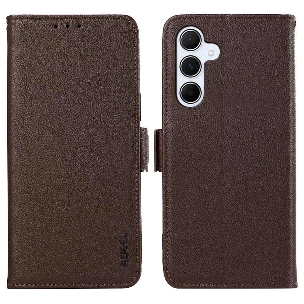 For Samsung Galaxy A36 5G Case Litchi Texture Leather RFID Blocking Phone Cover