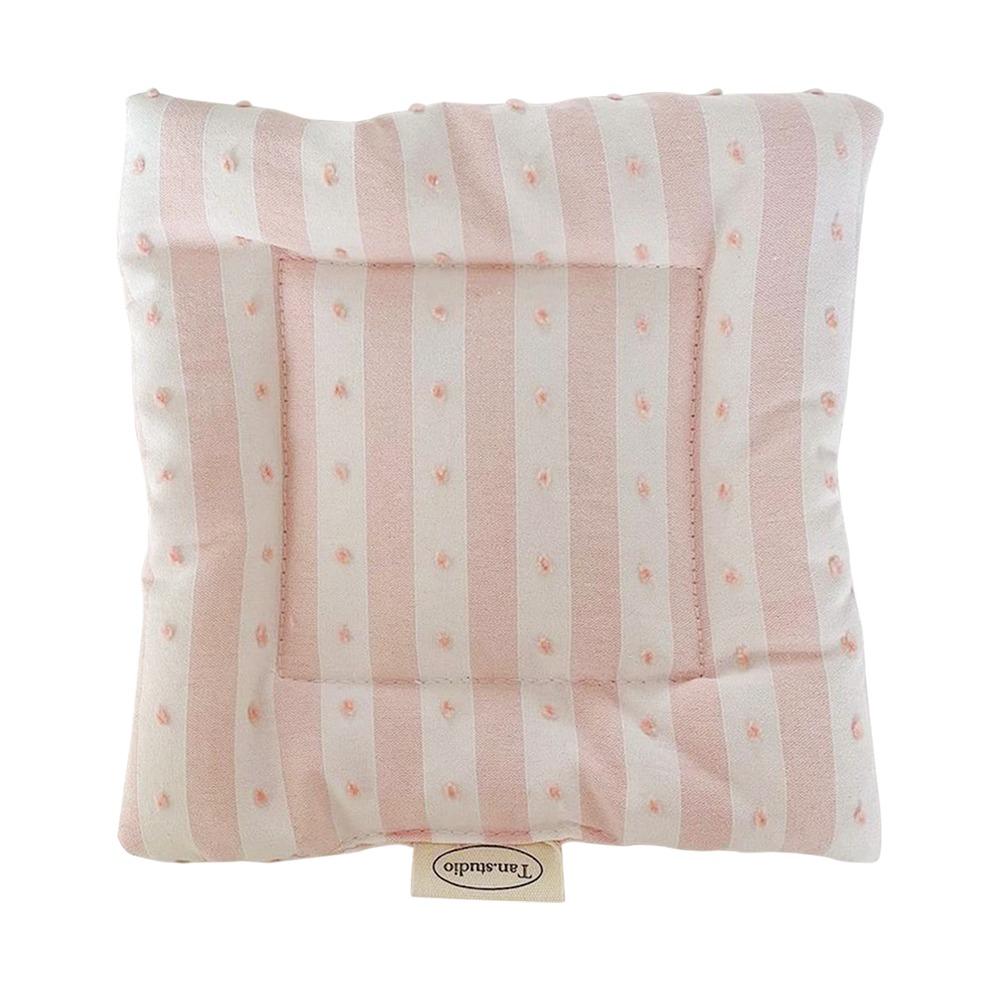 Vintage Hand Made Coaster Korean Style Checked Pattern Cotton Coaster Aesthetic Design Soft Placemats Kitchen Accessory