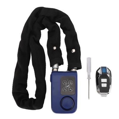 Bike Lock with Remote Control Anti Theft Vibration Alarm Water Resistant Stainless Steel Motorcycle