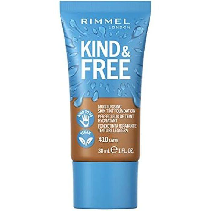 Fond De Teint - RIMMEL - Kind & Free - 410 Latte - 100% Végétalien - Peaux Sensibles