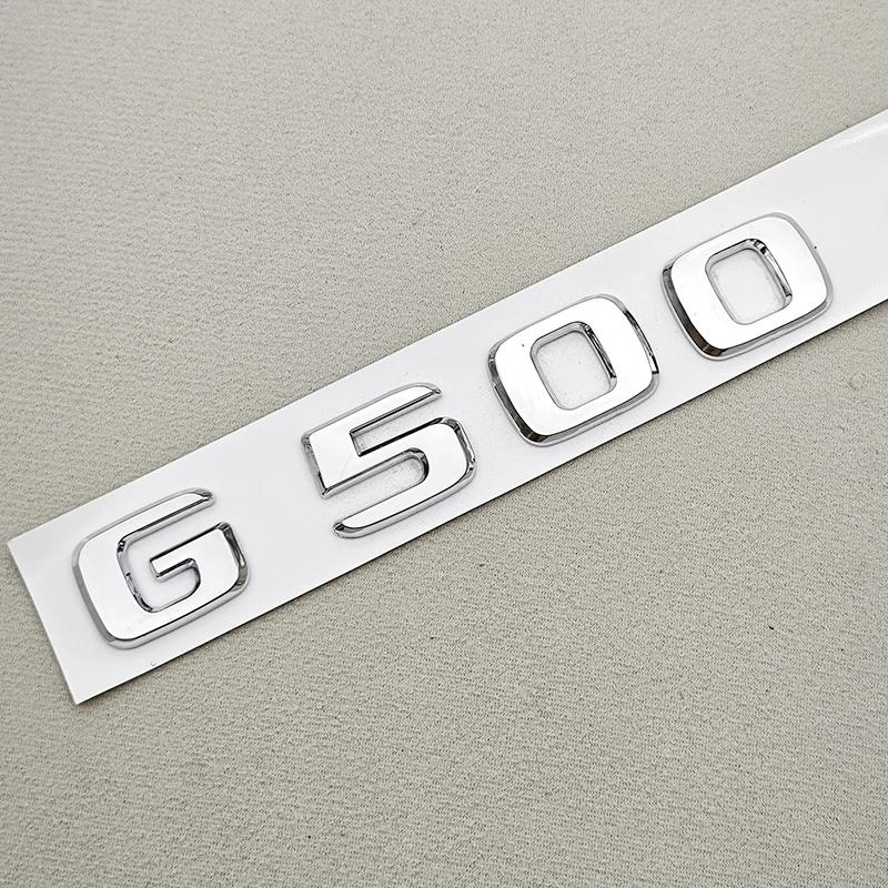 3D ABS Car Letters Logo G350 G350d G500 Sticker Rear Trunk Badge Emblem Decals For Mencedes Menz G350 G500 W463 Auto Accessories