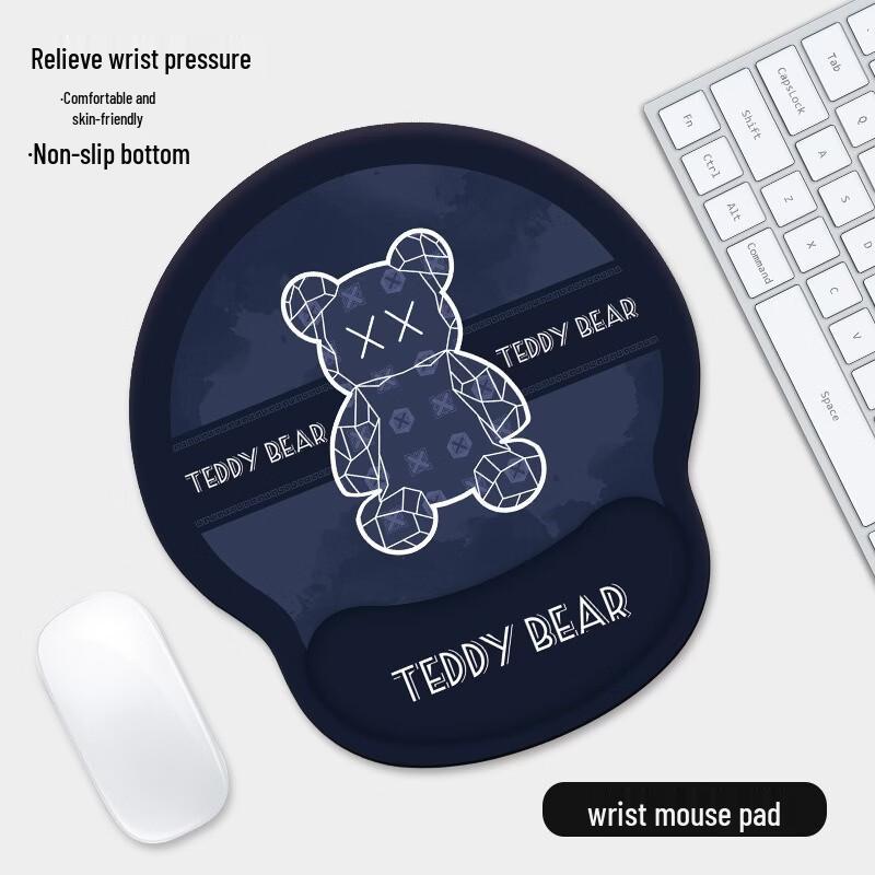 

Ergonomic Mouse Pad with Silicone Wrist Rest