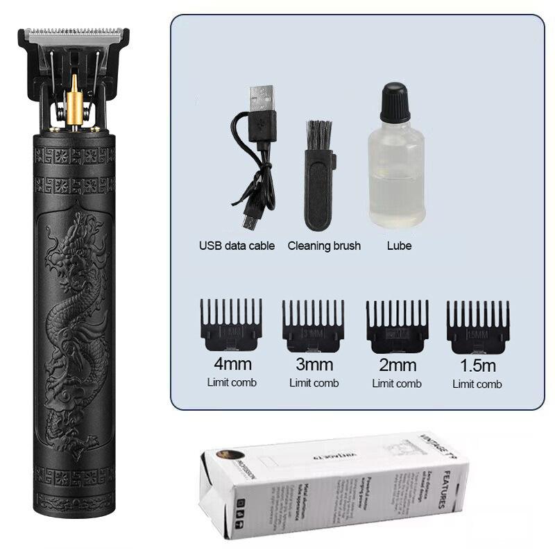 Professioneller elektrischer USB-Haarschneider für Männer, Trimmer und Bartschneider für Glatzenköpfe im Barbershop