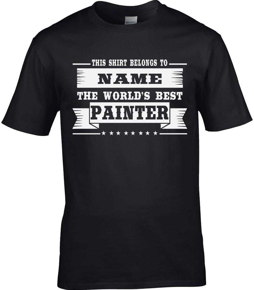 Painter Mens Personalised T-Shirt Gift Artist Paint Painting Art Subject Teacher Unisex T-Shirt XXXL