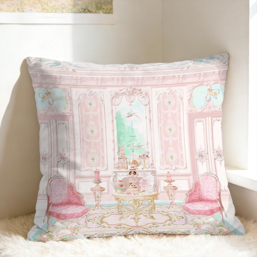 Marie Antoinette Afternoon Tea In French Paris Pillow Case Cute Funny Pillow Cover Custom Pillowcases For Sofa Bed Living Room