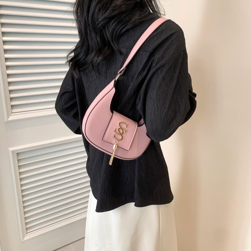 New Hand-carried Women's Bags, Trendy Underarm Bags, Women's Spring Simple and Fashionable Single Shoulder Dumpling Bags